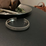 S925 Sterling Silver Adjustable Bangle Jewelry