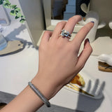 S925 Sterling Silver Open Bangle Retro Korea Jewelry