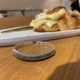 S925 Sterling Silver Open Bangle Retro Korea Jewelry