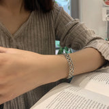 S925 Openwork Bangle For Women - Sterling Silver Jewelry