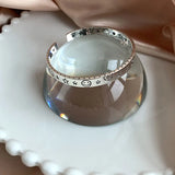 Sterling Silver Smiling Face Bangle