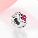 S925 Silver Spacer Beads & Diamond Flower Bracelet DIY Kit