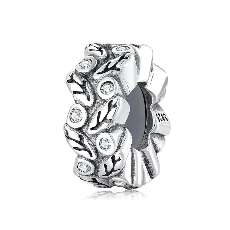 S925 Silver Spacer Beads & Diamond Flower Bracelet DIY Kit