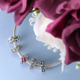 S925 Silver Spacer Beads & Diamond Flower Bracelet DIY Kit