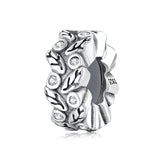 S925 Silver Spacer Beads & Diamond Flower Bracelet DIY Kit