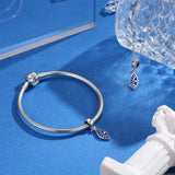 S925 Silver Beads Eye of God Pendant DIY Zircon Jewelry