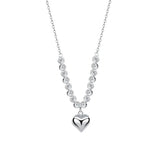 925 Silver Heart Necklace Women