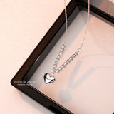 925 Silver Heart Necklace Women
