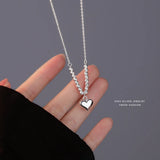 925 Silver Heart Necklace Women