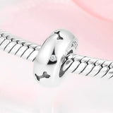 S925 Sterling Silver Beads DIY Accessories Zircon Jewelry Spacer Beads