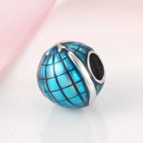 S925 Sterling Silver Transportation Tools Cartoon Aircraft Beads Pendant DIY