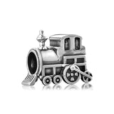 S925 Sterling Silver Transportation Tools Cartoon Aircraft Beads Pendant DIY