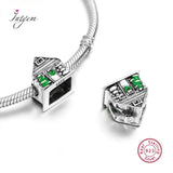 S925 Sterling Silver Warm Family House Charm for Bracelet