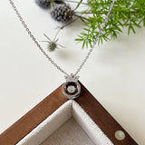 S925 Beating Heart Necklace Crown Heart Necklace