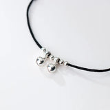 S925 Sterling Silver Bells Anklet Foot Jewelry for Women