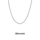 S925 Birthstone Necklace Platinum Zircon Jewelry