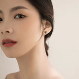 S925 Flower Earrings & Small Earrings High Cold Wind Versatile Female