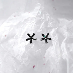 S925 Flower Earrings & Small Earrings High Cold Wind Versatile Female