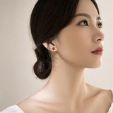 S925 Flower Earrings & Small Earrings High Cold Wind Versatile Female