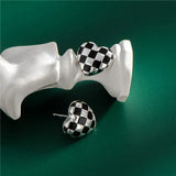S925 Silver Heart Earrings Women Jewelry Wedding Party Gift