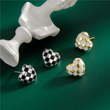 S925 Silver Heart Earrings Women Jewelry Wedding Party Gift