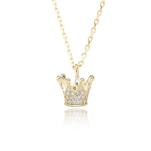 S925 Bling Ice Out Crown Chokers Necklaces for Women