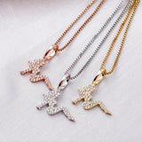 S925 Silver Ice Out Body Pendants Necklace for Men Hip Hop