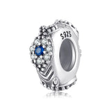 S925 Sterling Silver Sparkling Spacer Beads for DIY Bracelet Necklace