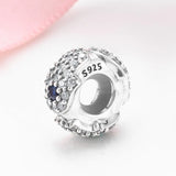 S925 Sterling Silver Sparkling Spacer Beads for DIY Bracelet Necklace