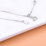 S925 Sterling Silver Box Chain Bracelet DIY Jewelry Material
