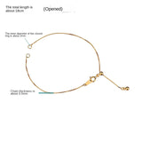 S925 Sterling Silver Box Chain Bracelet DIY Jewelry Material