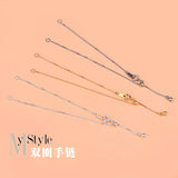S925 Sterling Silver Box Chain Bracelet DIY Jewelry Material