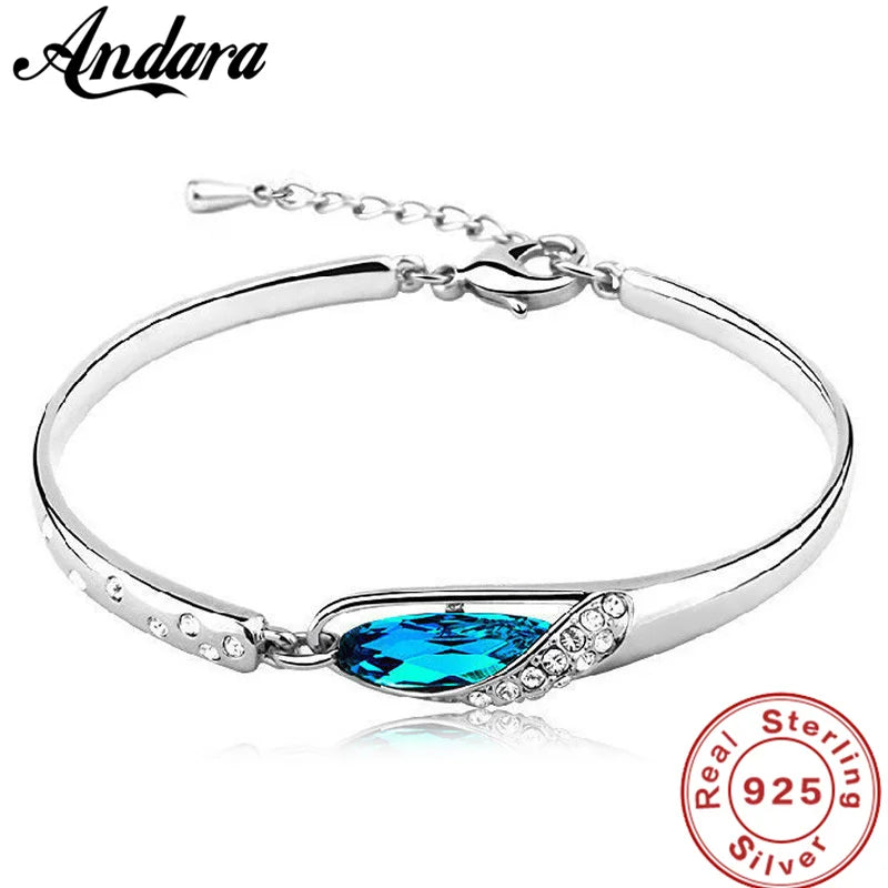 S925 Crystal Bracelet Lover Jewelry Gift