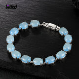 S925 Silver Malay Jade Tennis Bracelet Natural Gemstone Bangle