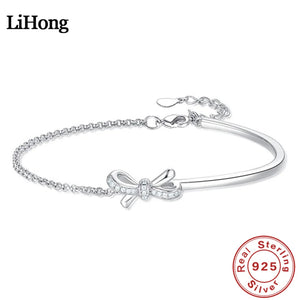 Sterling Silver Bracelet with Diamond Mosaic, Women's Jewelry