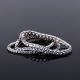 S925 Silver CZ Tennis Bracelet Stone 3-6mm Party Engagement