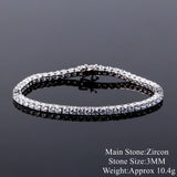 S925 Silver CZ Tennis Bracelet 3mm 4mm 5mm 6mm