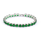 S925 Silver CZ Tennis Bracelet 3mm 4mm 5mm 6mm