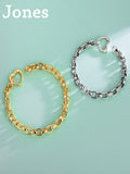S925 Silver Bracelet Heart Buckle Hip-Hop Style