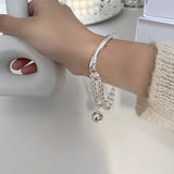 925 Silver Ball Bracelet for Women Student Jewelry
