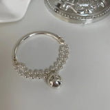 925 Silver Ball Bracelet for Women Student Jewelry