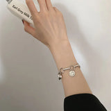 S925 Silver Bracelet Peach Heart Love Girl Jewelry