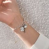 S925 Smiling Face Retro Bracelet Girlfriend Birthday Gift