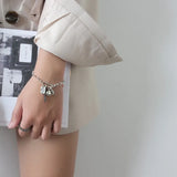 S925 Smiling Face Retro Bracelet Girlfriend Birthday Gift