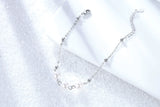 925 Sterling Silver Lucky Clover Bracelet Delicate Jewelry For Women
