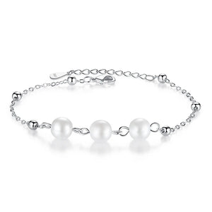 S925 Sterling Silver Clover Bracelet for Women, Christmas
