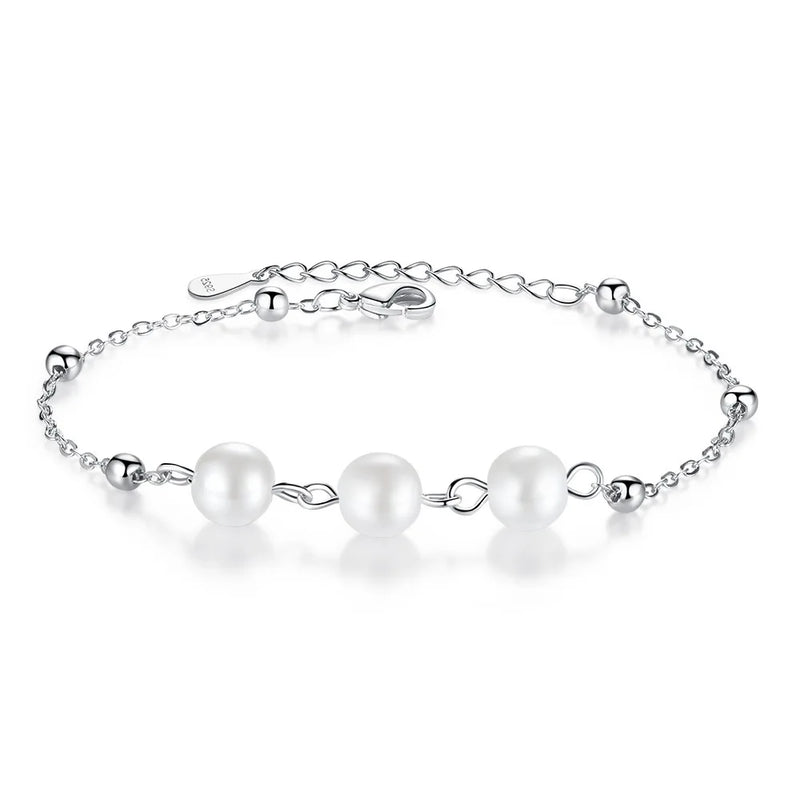 S925 Sterling Silver Clover Bracelet for Women, Christmas