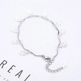 S925 Sterling Silver Lucky Clover Bracelet Sweet Delicate Jewelry