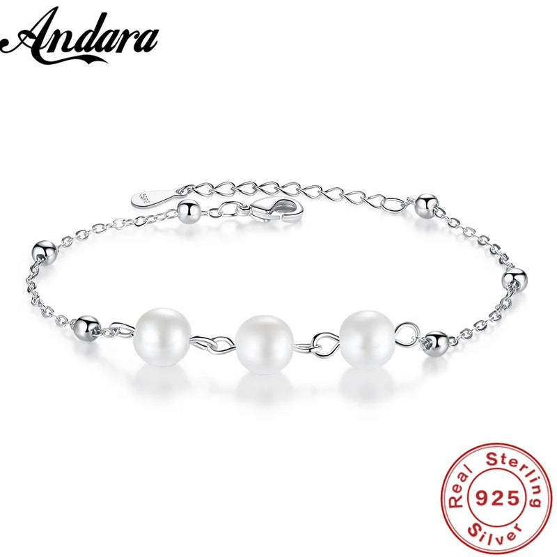 925 Sterling Silver Lucky Clover Bracelet Delicate Jewelry For Women