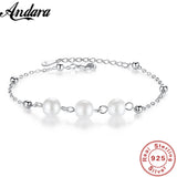 925 Sterling Silver Lucky Clover Bracelet Delicate Jewelry For Women